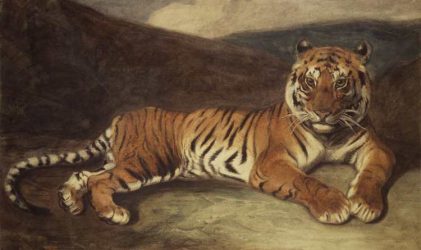 Antoine-Louis Barye | Tiger Reclining | Brooklyn Museum of Art