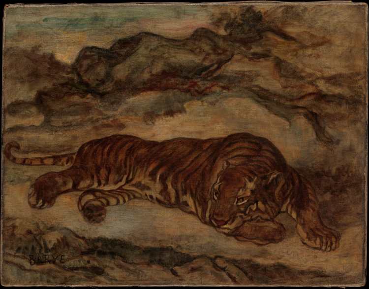 Antoine-Louis Barye | Tiger in Repose | Photo credit: Metropolitan Museum of Art