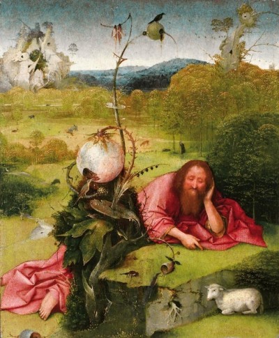 Hieronymus Bosch | Saint John the Baptist in the Desert | Fundacion Lazaro Galdiano