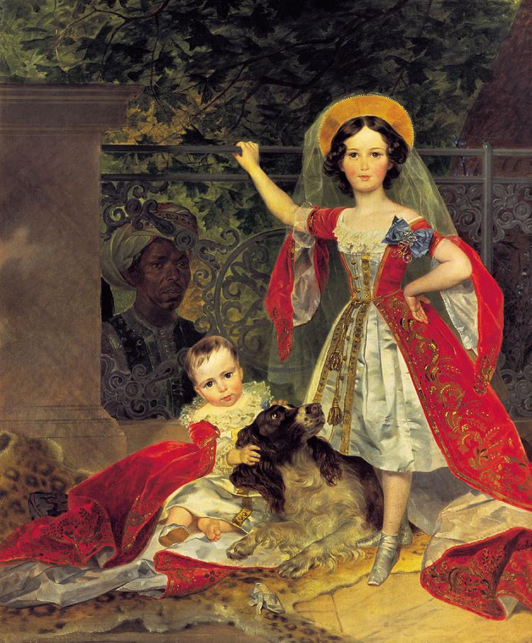 Karl Pawlowitsch Brjullow | Portrait of Children of Volkonsky, 1843