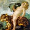 Franz von Stuck | Bacchusknabe auf einem Panther (Bacchusknabe auf einem Leoparden), um 1901 | Privatbesitz