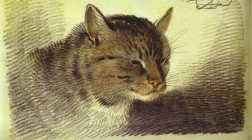 Alexander Orlowski | Head of a Cat, 1823 | Russian Museum St. Petersburg