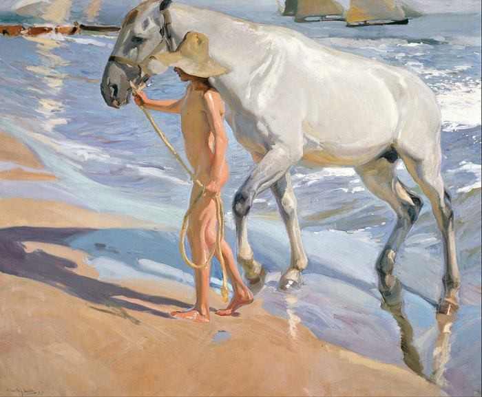 Joaquín Sorolla | The Horse’s Bath, 1903 | Museo Sorolla
