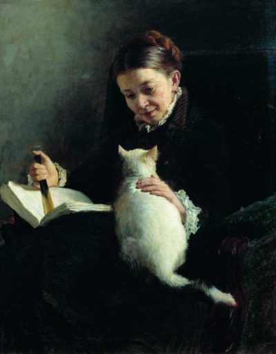 Nikolai Alexandrowitsch Jaroschenko | Frau mit Katze