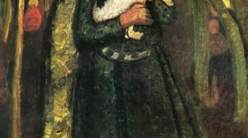 Paula Modersohn-Becker | Mädchen mit Katze im Birkenwald, 1904 | Sammlung Ludwig Roselius