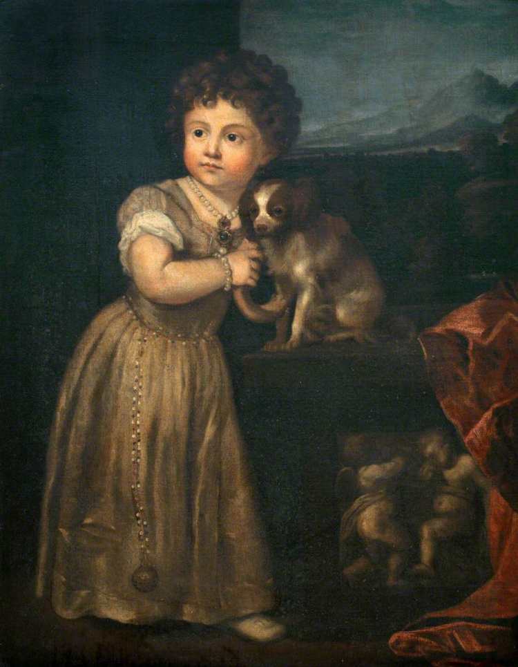 Tizian (after) | Portrait of a Young Girl with a Dog | Photo credit: Royal Institution of Cornwall 