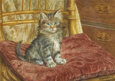 Wilson Hepple | Kätzchen auf einem Stuhl