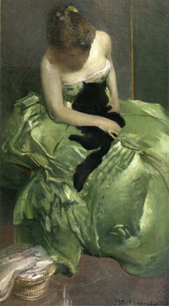 John White Alexander | The Green Dress, 1890-99 | Privatsammlung