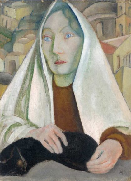 Anita Rée | Frau mit Katze, 1922-1925