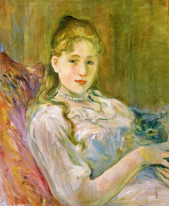 Berthe Morisot | Young Girl with Cat, 1892