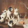 Carl Reichert | Kittens at Teatime