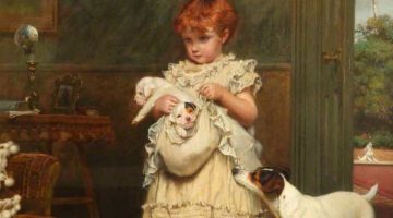 Charles Burton Barber | Girl with Dogs, 1893 | Photo credit: Lady Lever Art Gallery