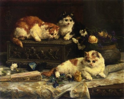 Charles van den Eycken | The Three Kittens, 1893