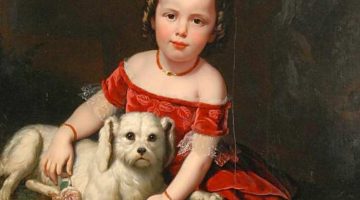 Charles Christian Nahl | Girl with Dog