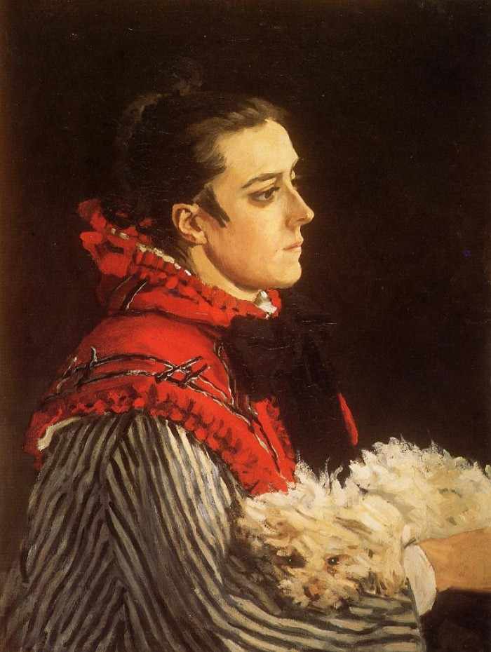 Claude Monet | Camille with a small Dog, 1866 | Privatbesitz