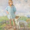 Erik Nikolai Järnefelt | Girl with a Dog, 1910 | Privatbesitz