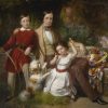 Eugene von Blaas | The Prince of Valmontone with Children, 1851 | Privatbesitz