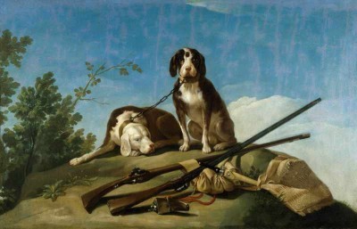 Francisco de Goya, Two Dogs on a Leash, 1775 | Museo del Prado, Madrid