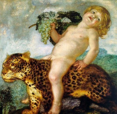 Franz von Stuck | Bacchusknabe auf einem Panther (Bacchusknabe auf einem Leoparden), um 1901 | Privatbesitz