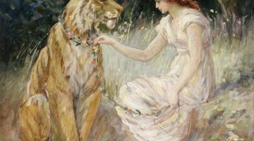 Frederick Stuart Church | Lady and the Tiger (Detail), 1900 | Smithsonian American Art Museum