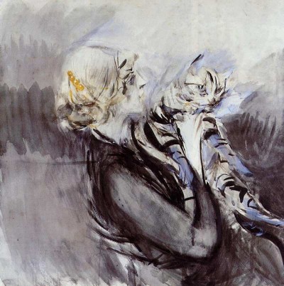 Giovanni Boldini | A Lady with a Cat