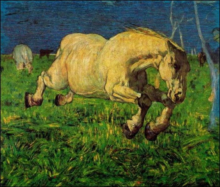 Giovanni Segantini | Galoppierendes Pferd | Galleria d'Arte moderna di Milano