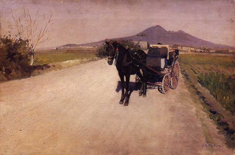 Gustave Caillebotte | Eine Straße in der Nähe von Neapel