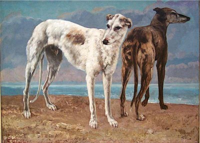 Gustave Courbet | Count de Choiseul's Greyhounds | Privatbesitz