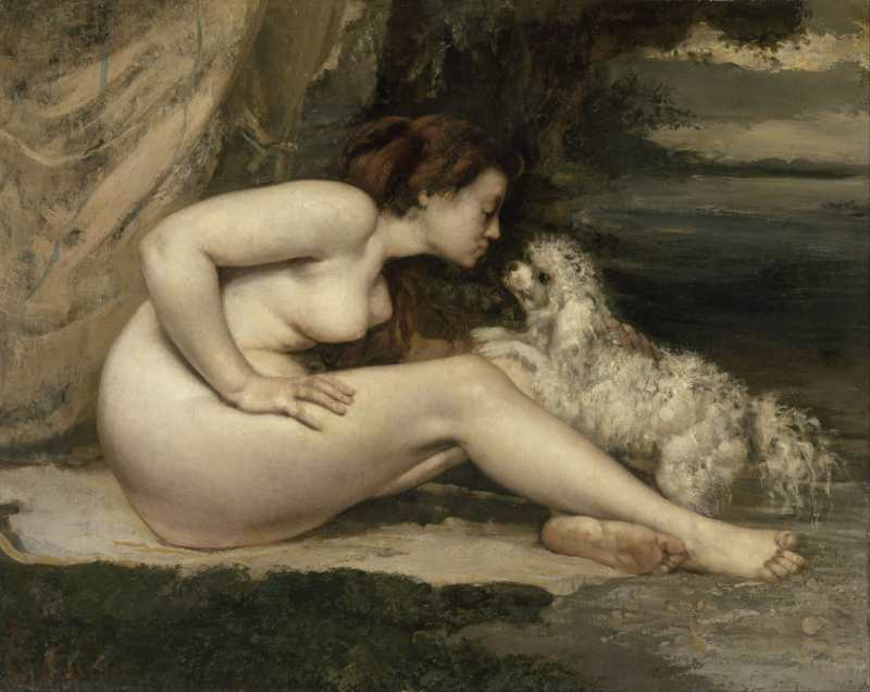 Gustave Courbet | Nude Woman with a Dog, 1861/62 | Musée d'Orsay, Paris