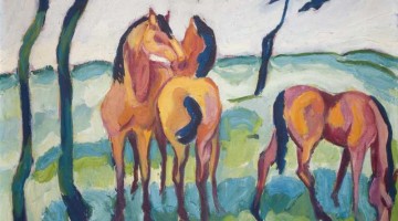Helmuth Macke | Drei Pferde | Privatsammlung