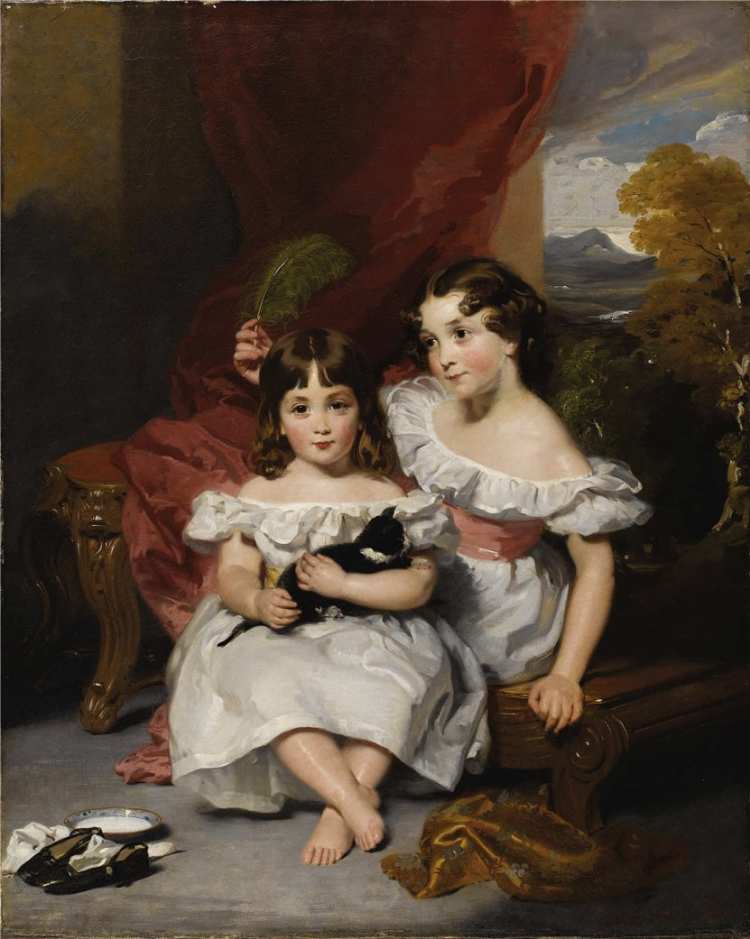 Henry Wyatt | Girl with Kitten, 1834