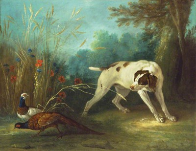 Jean-Baptiste Oudry | Dog Pointing Pheasants, 1748