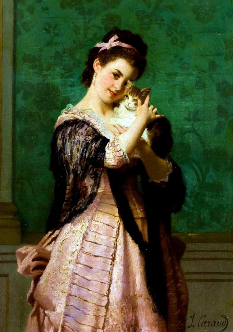 Joseph Caraud | Woman with a cat
