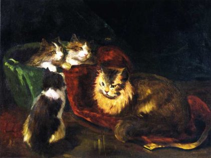 Joseph Kleitsch | The Angora Cats, 1912 | Privatbesitz