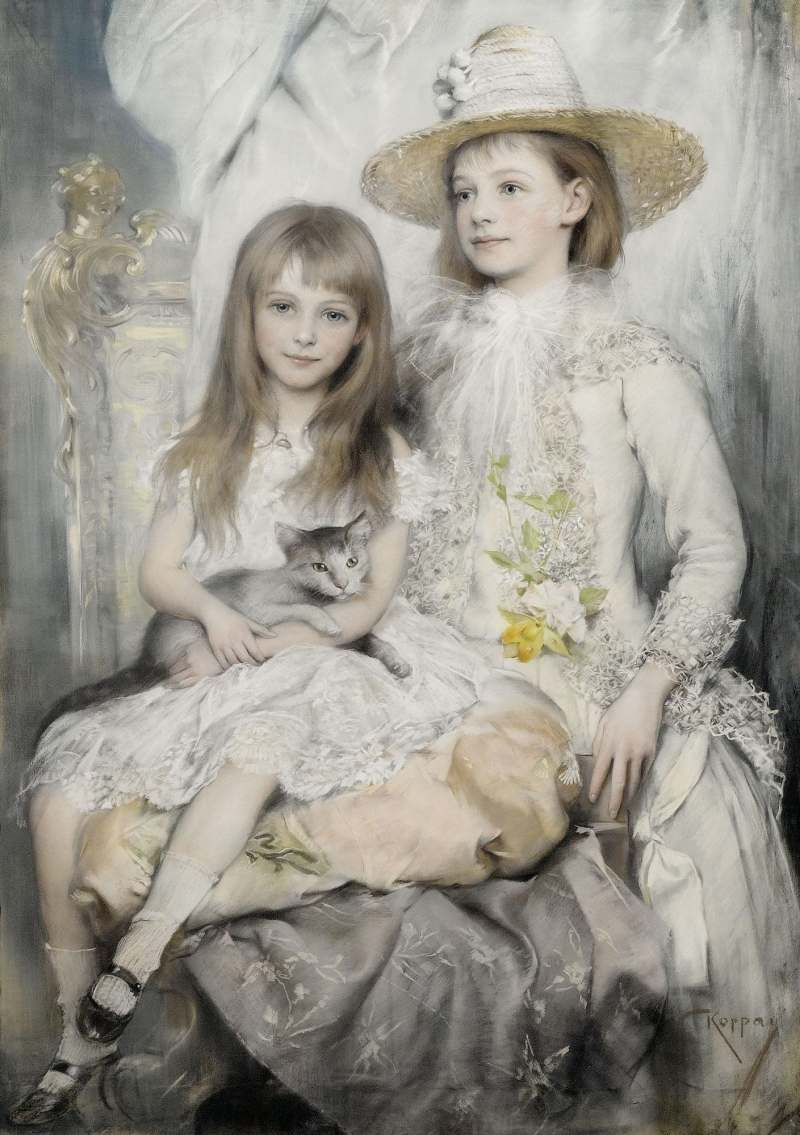 Josef Arpád Koppay | Porträt zweier Mädchen, um 1927