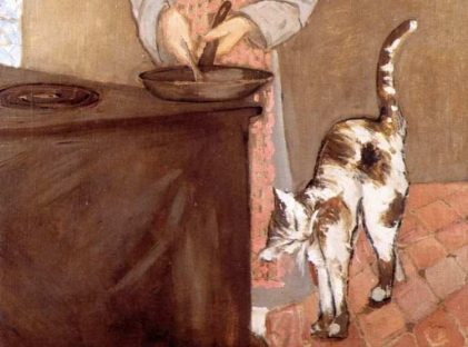 József Rippl-Rónai | Young Woman in the Kitchen with a Cat (Detail)