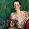 Sir John Lavery | Miss Delphine Reynolds and Her Sheltie, 1936-1937 (Detail)