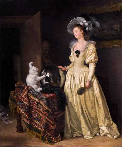 Marguerite Gérard / Jean-Honoré Fragonard | Le chat angora, o.J.
