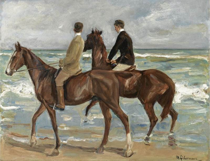Max Liebermann | Zwei Reiter am Strand, 1901