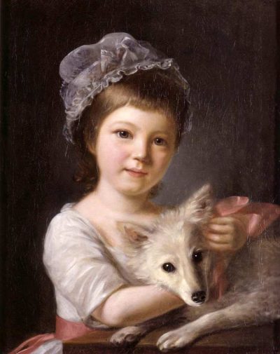 Nathaniel Hone der Ältere, Mädchen mit Hund