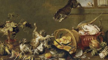 Paul de Vos | Cats Fighting in a Larder, 1630-1640 | Museo del Prado Madrid