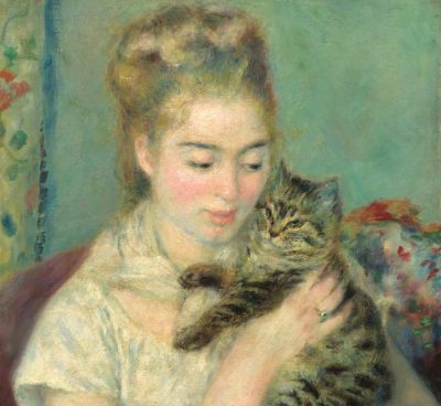 Pierre-Auguste Renoir | Woman with a Cat, 1875 | National Gallery of Art, Washington, DC, USA