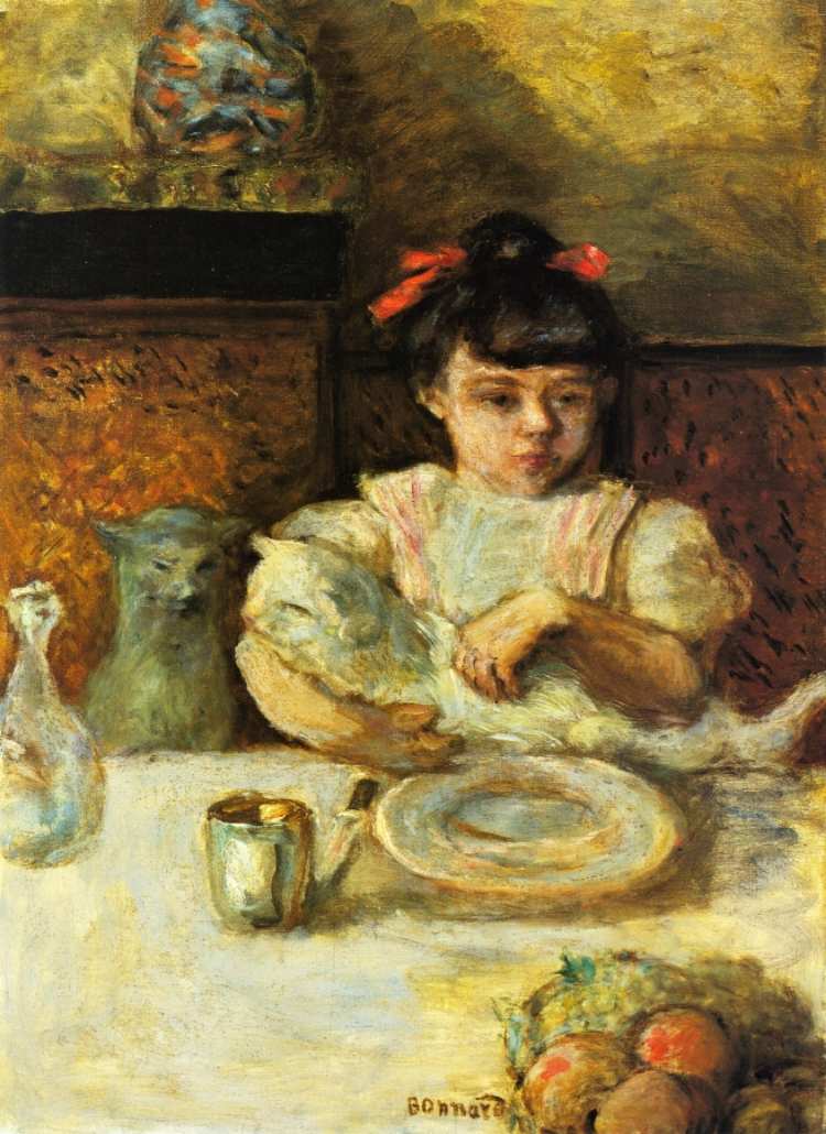 Pierre Bonnard | Child and Cats