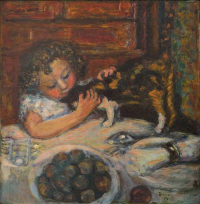 Pierre Bonnard | Petite fille au chat, 1899 | Paris, Collection René Terrasse