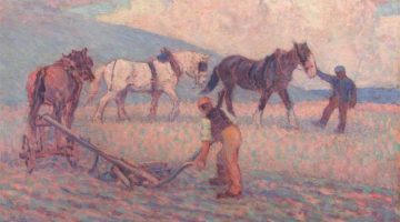 Robert Pollhill Bevan | The Turn Rice-Plough, Sussex, ca. 1909 | Photo credit: Yale Center for British Art