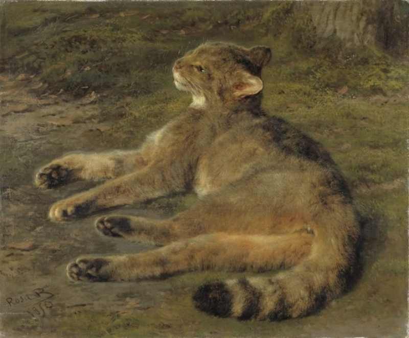 Rosa Bonheur, Wild Cat, ca. 1850, Nationalmuseum Stockholm