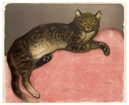 Théophile Alexandre Steinlen | Winter, Cat on a Cushion, 1909