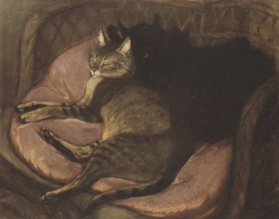 Theophile-Alexandre Steinlen | Katzen auf dem Sofa | Petit Palais Genf