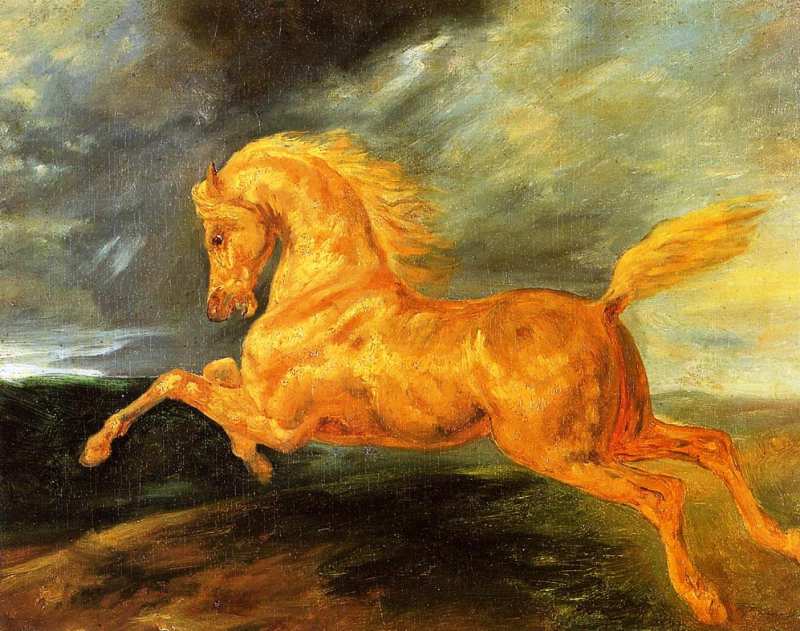 Théodore Géricault | A Horse Frightened by Lightning, 1810/12 | Privatsammlung
